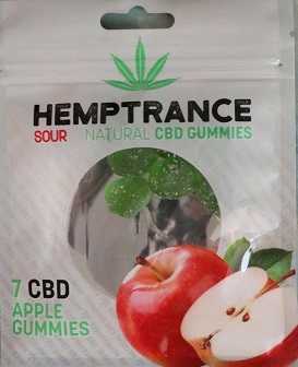Hemptrance CBD Sour Gummies 50mg - APPLE 